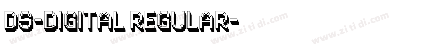 DS-Digital Regular字体转换